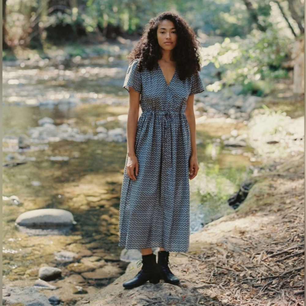 Christy Dawn the dawn dress in aster indigo, large